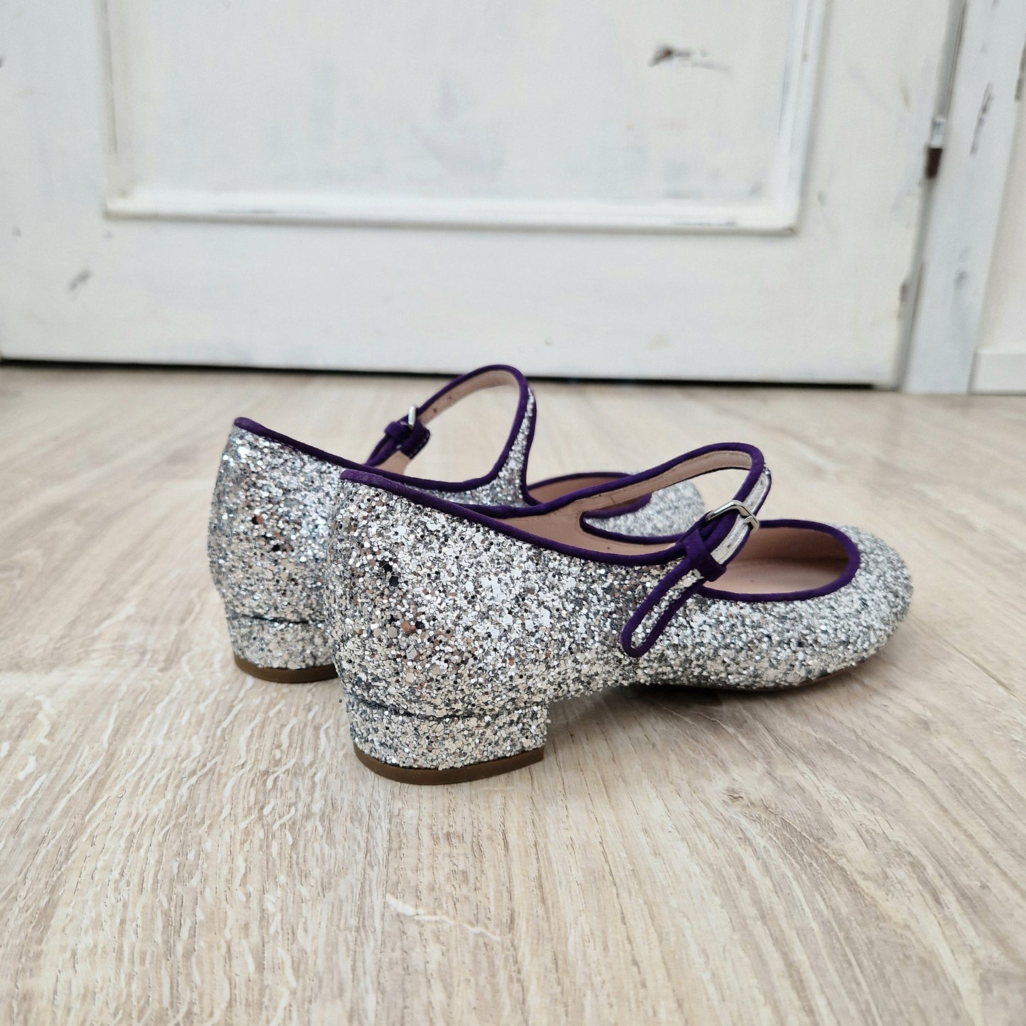 Miu Miu | Ballerine glitter argento