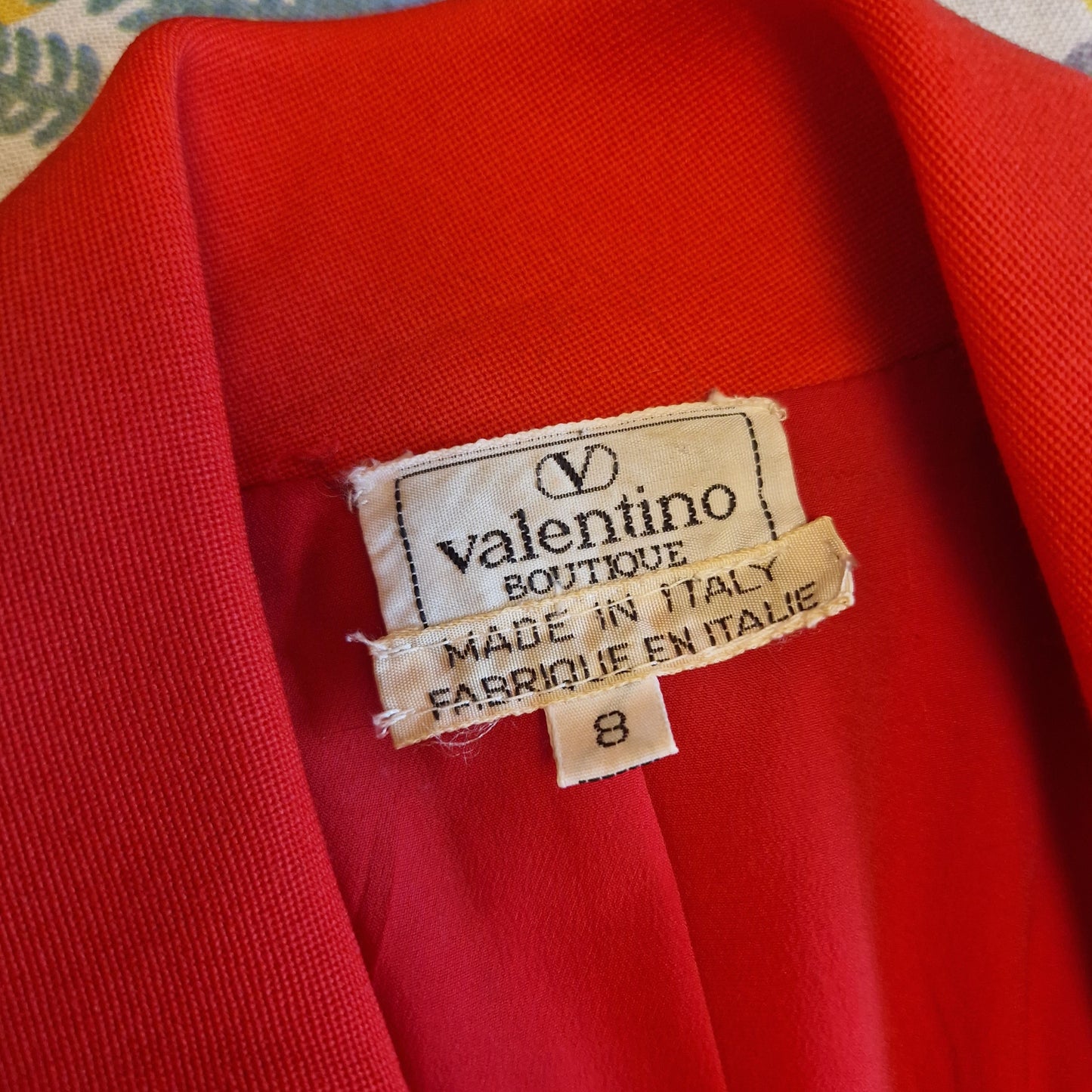 Valentino Boutique | Giacchino rosso con bottoni neri