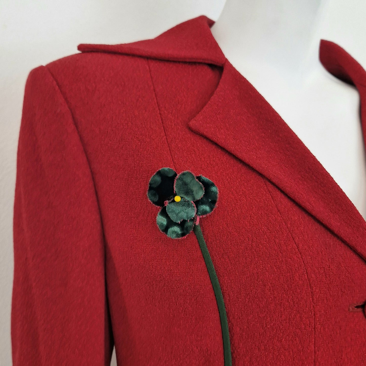 Moschino | Giacca rossa con fiori