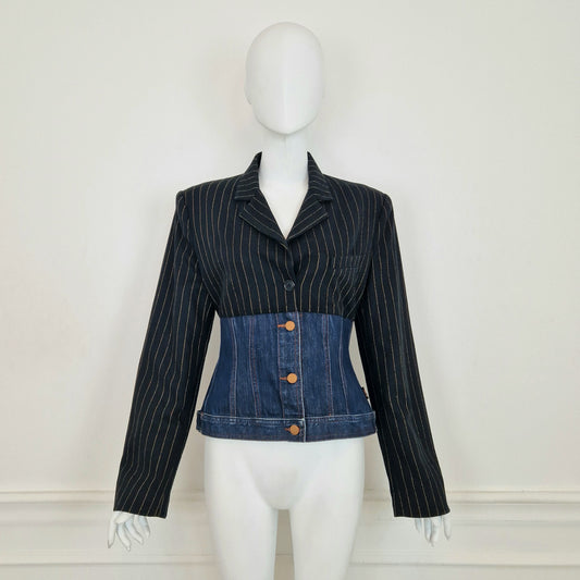 Jean Paul Gaultier | Giacca in lana e denim