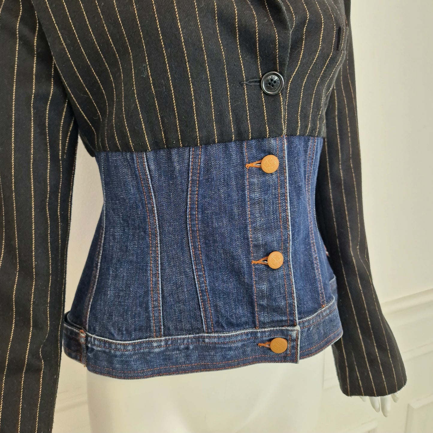 Jean Paul Gaultier | Giacca in lana e denim