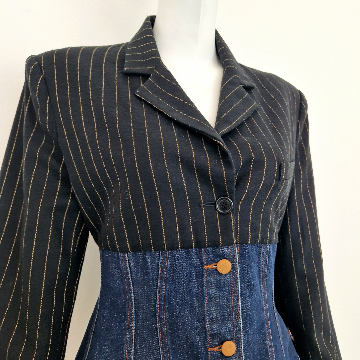 Jean Paul Gaultier | Giacca in lana e denim