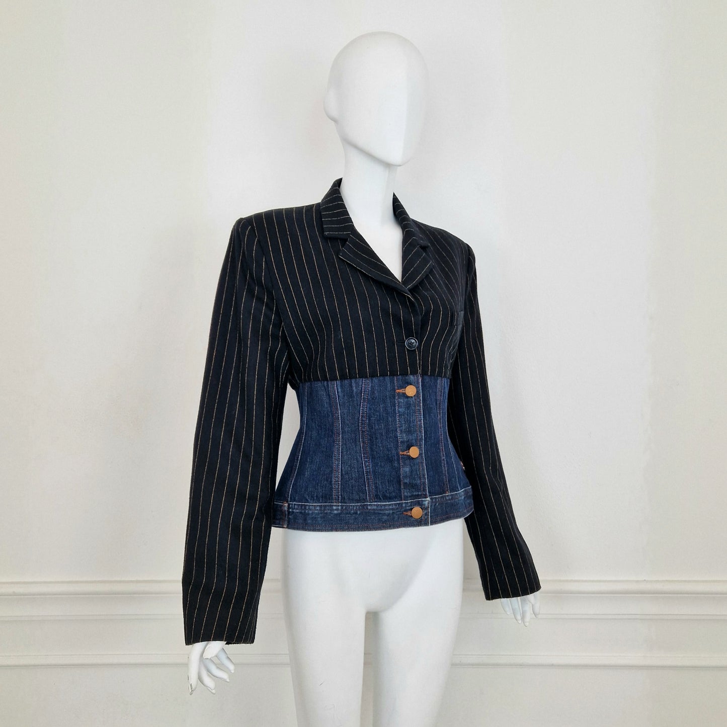 Jean Paul Gaultier | Giacca in lana e denim