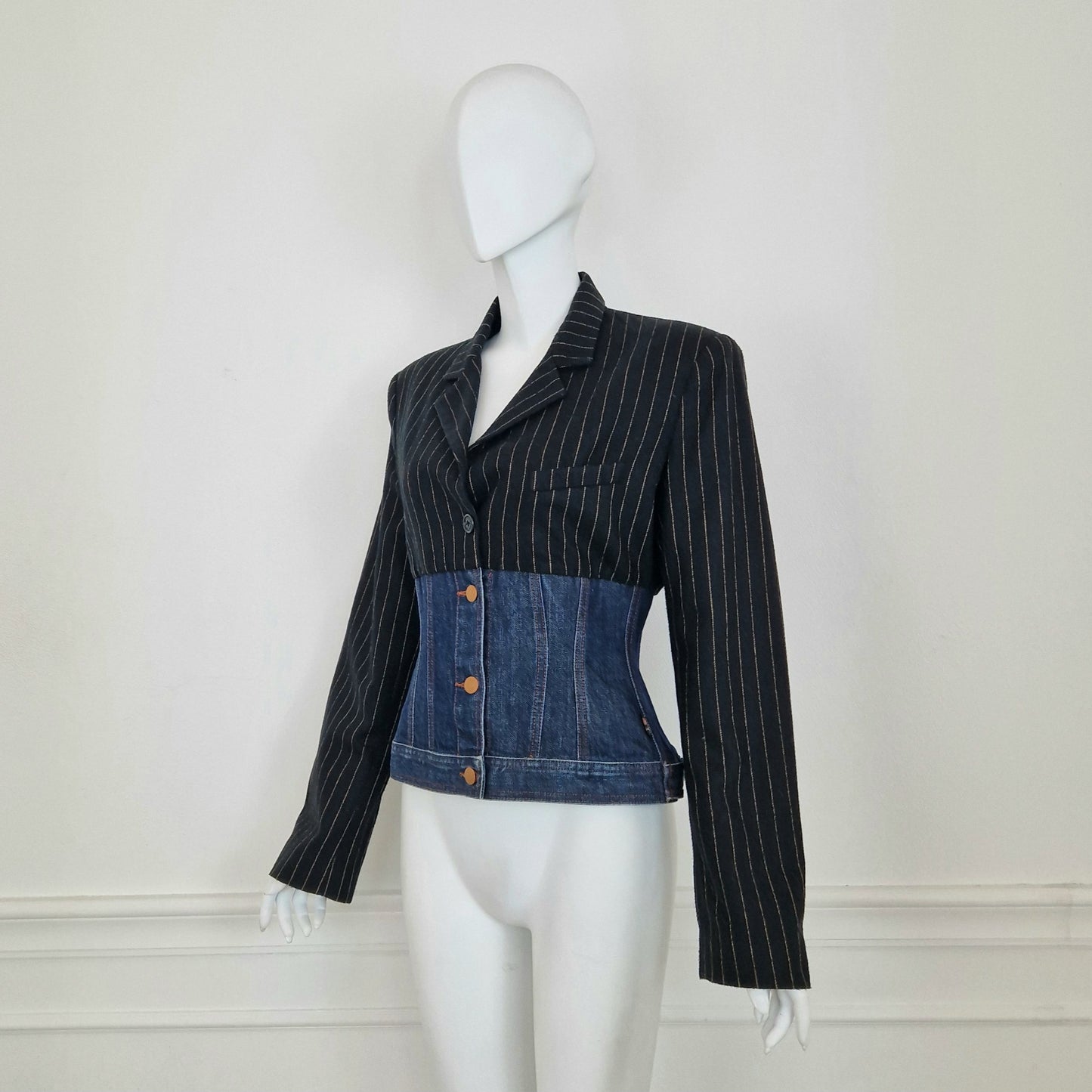 Jean Paul Gaultier | Giacca in lana e denim