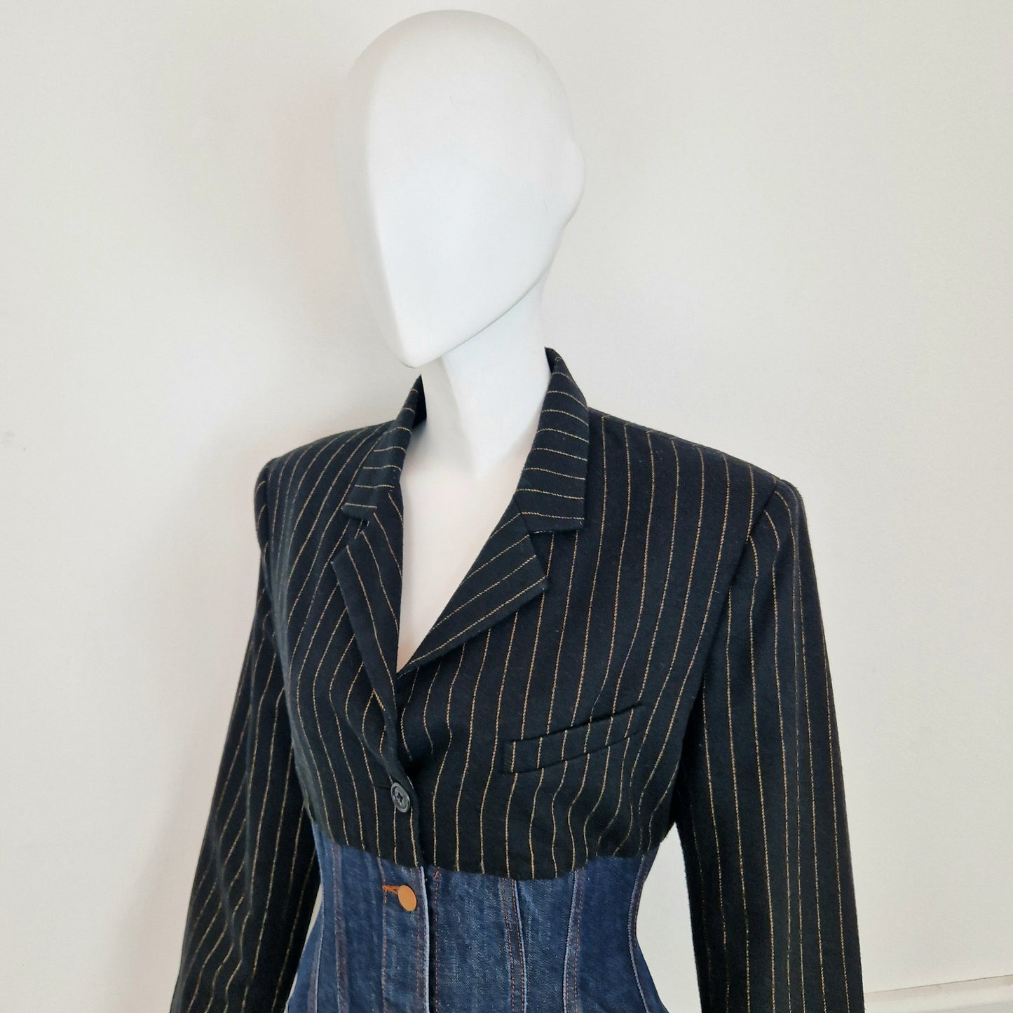 Jean Paul Gaultier | Giacca in lana e denim