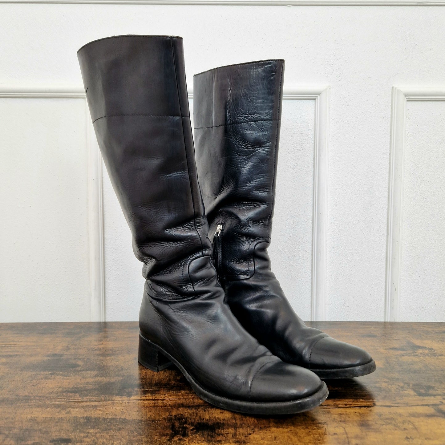 Jil Sander | Stivali in pelle nera