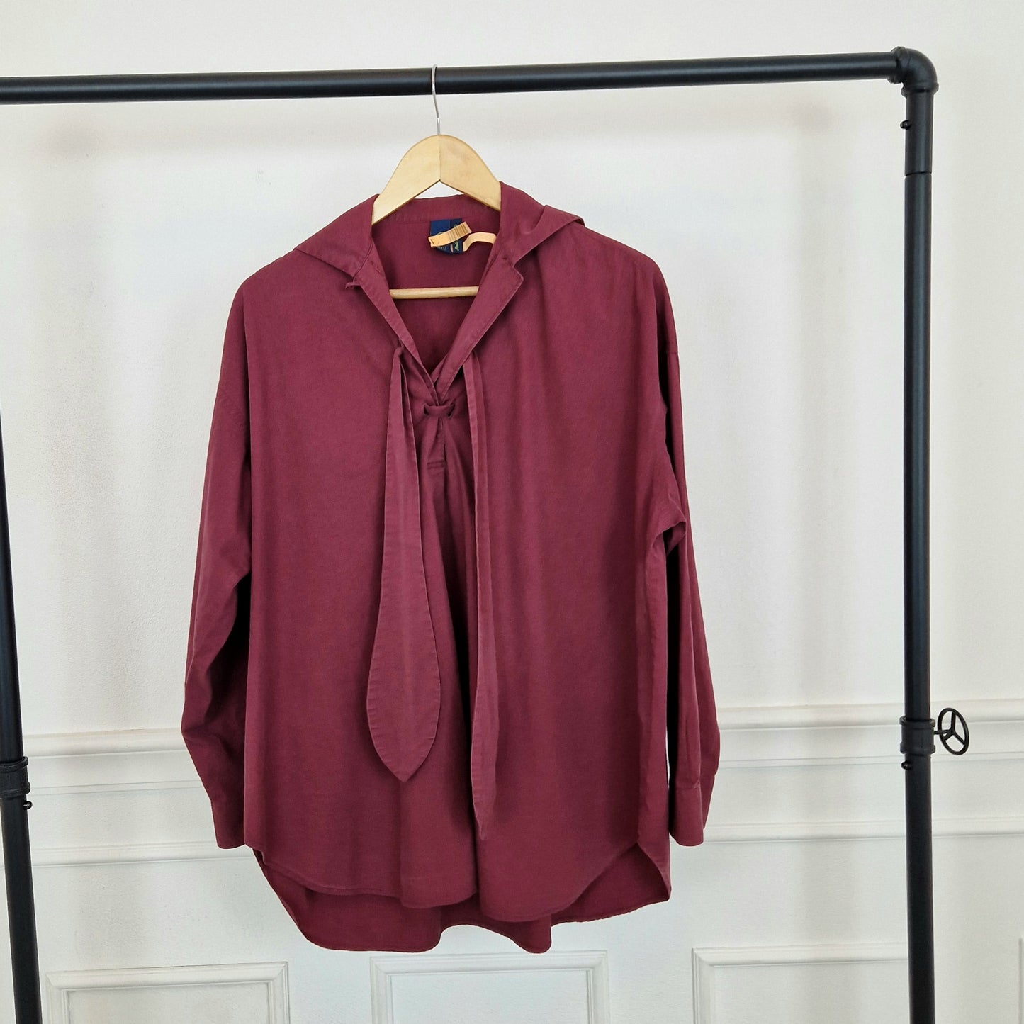 Romeo Gigli | Camicia vintage bordeaux oversize