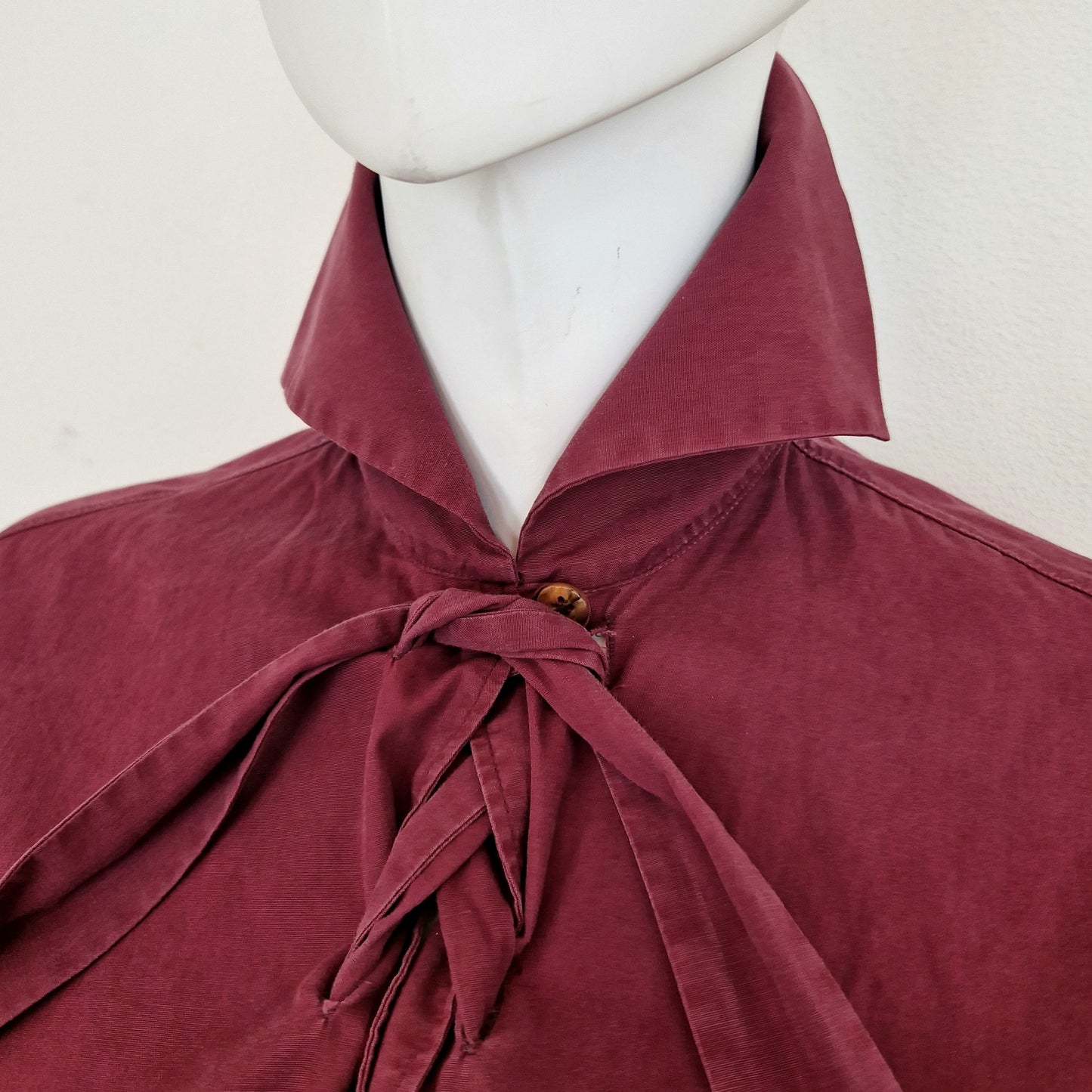 Romeo Gigli | Camicia vintage bordeaux oversize