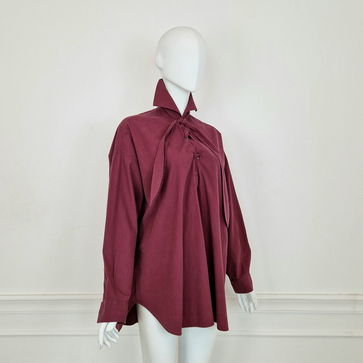 Romeo Gigli | Camicia vintage bordeaux oversize