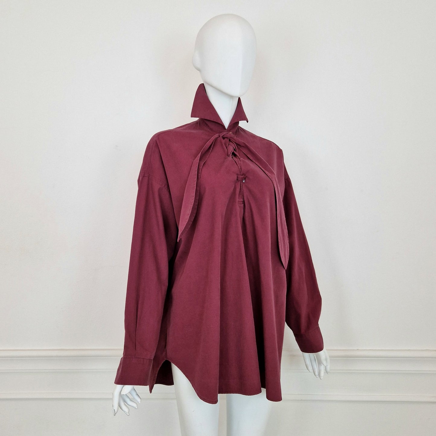 Romeo Gigli | Camicia vintage bordeaux oversize