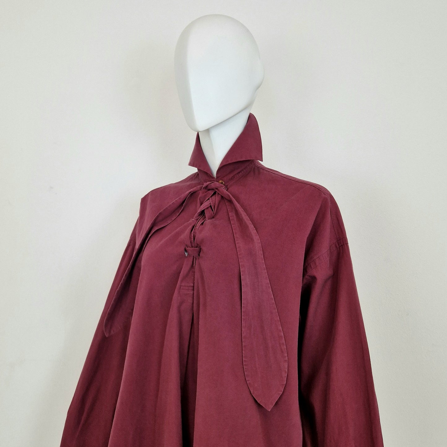 Romeo Gigli | Camicia vintage bordeaux oversize