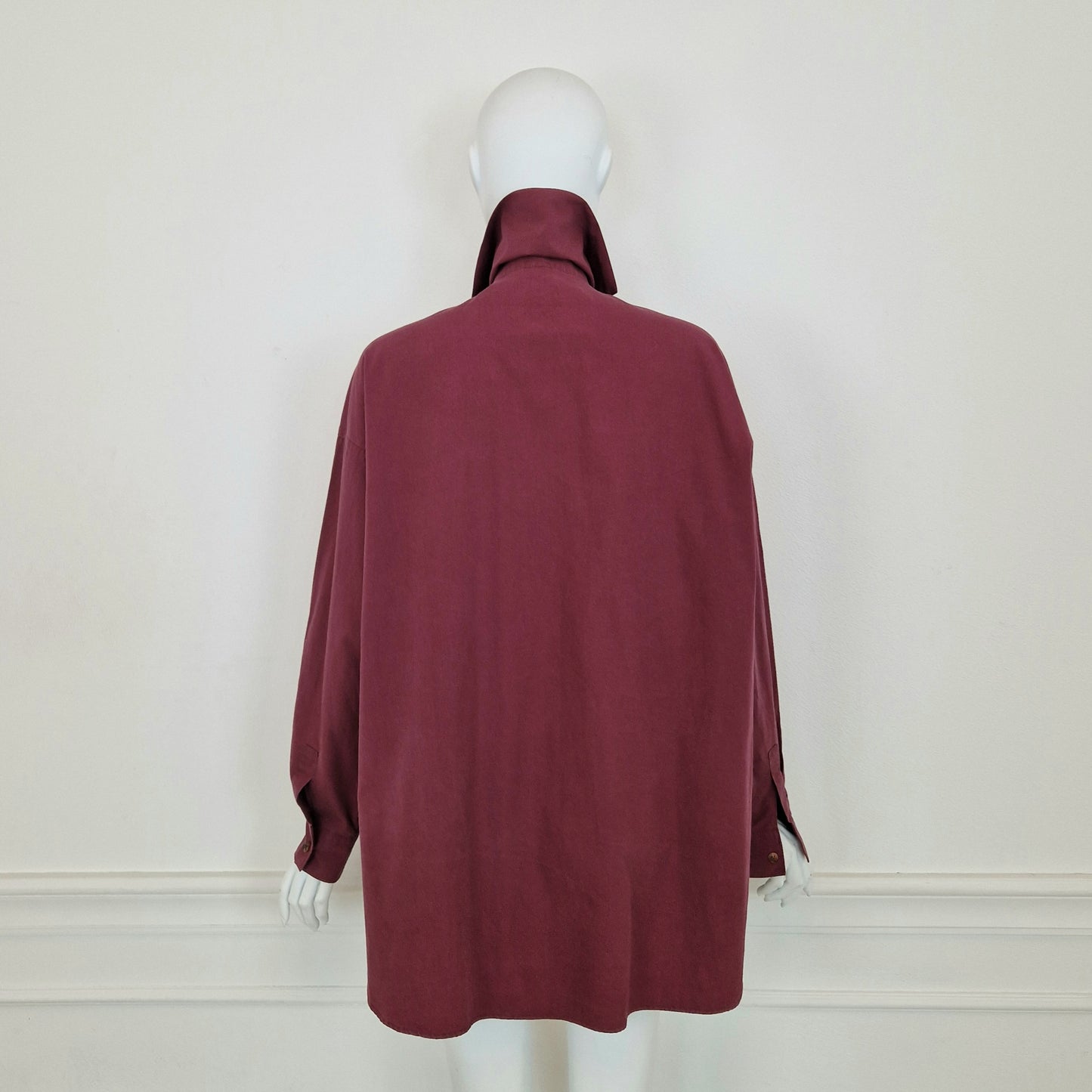 Romeo Gigli | Camicia vintage bordeaux oversize