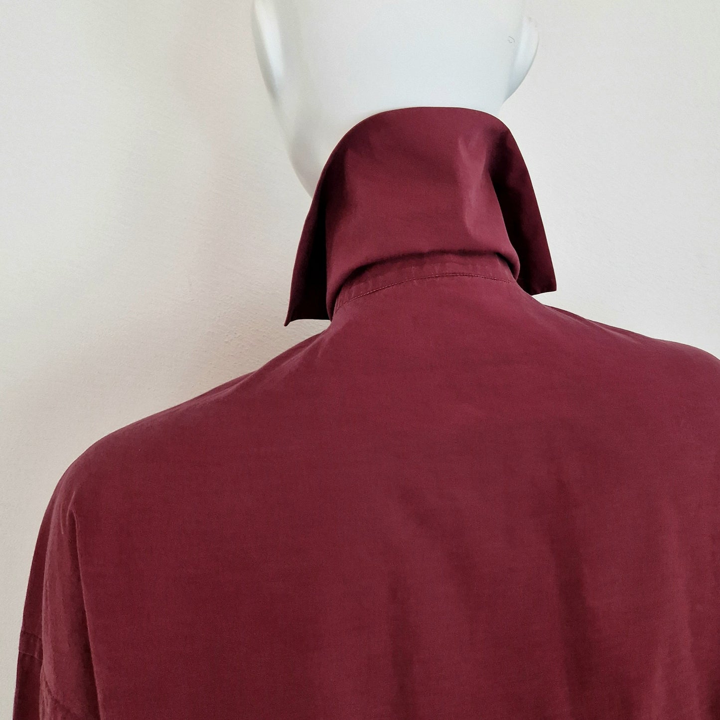 Romeo Gigli | Camicia vintage bordeaux oversize