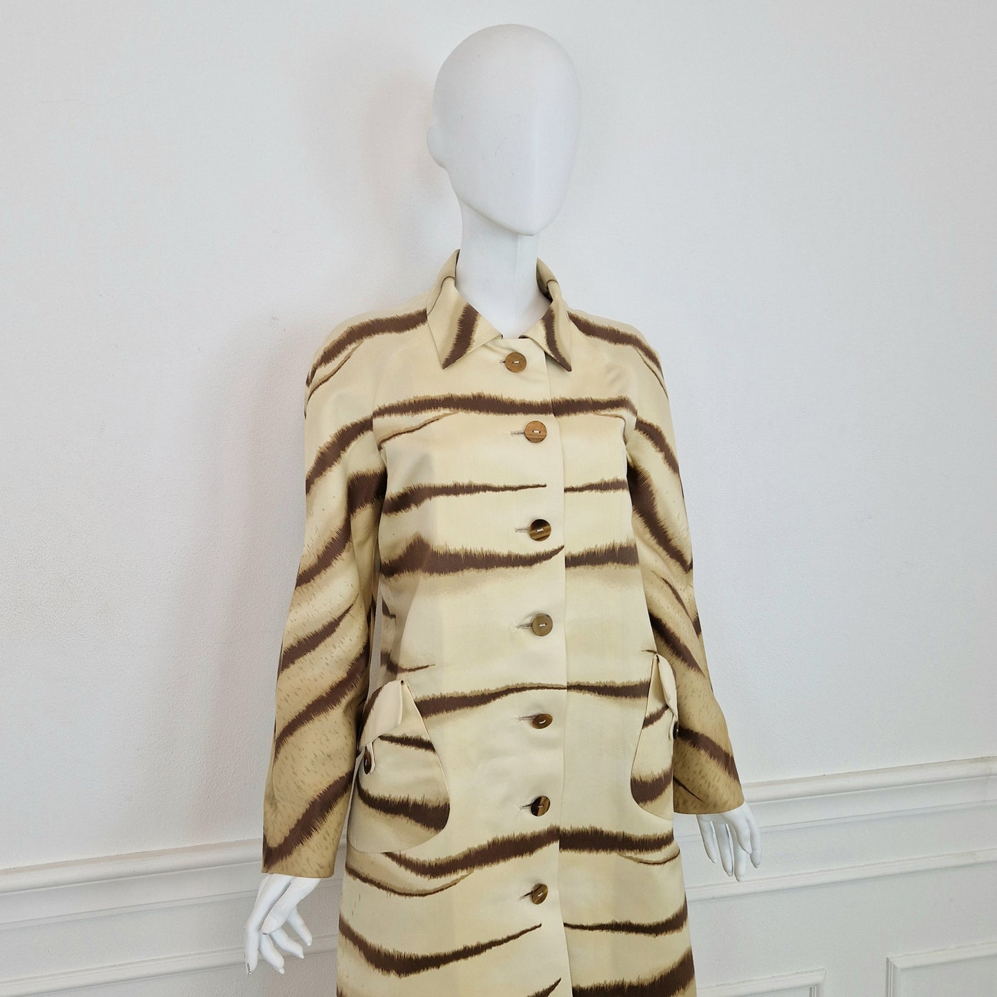 Valentino | Cappotto in cotone e seta ss 2000 re-edition 1967/8