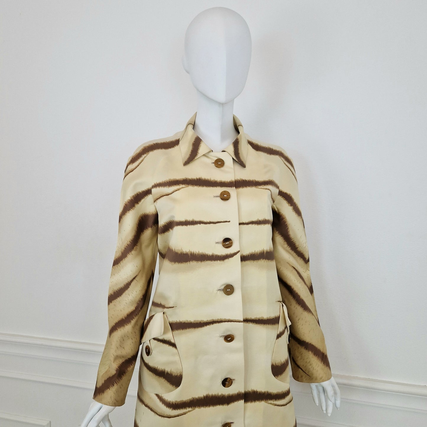 Valentino | Cappotto in cotone e seta ss 2000 re-edition 1967/8