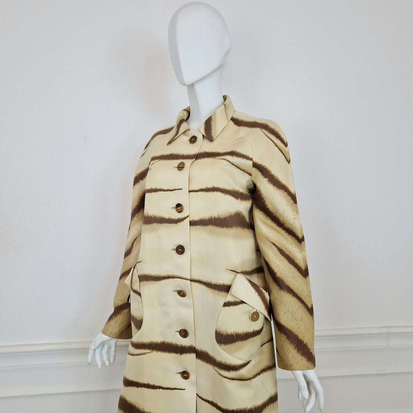 Valentino | Cappotto in cotone e seta ss 2000 re-edition 1967/8