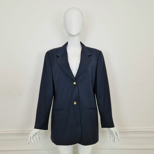 Max Mara | Blazer blu bottoni ancora