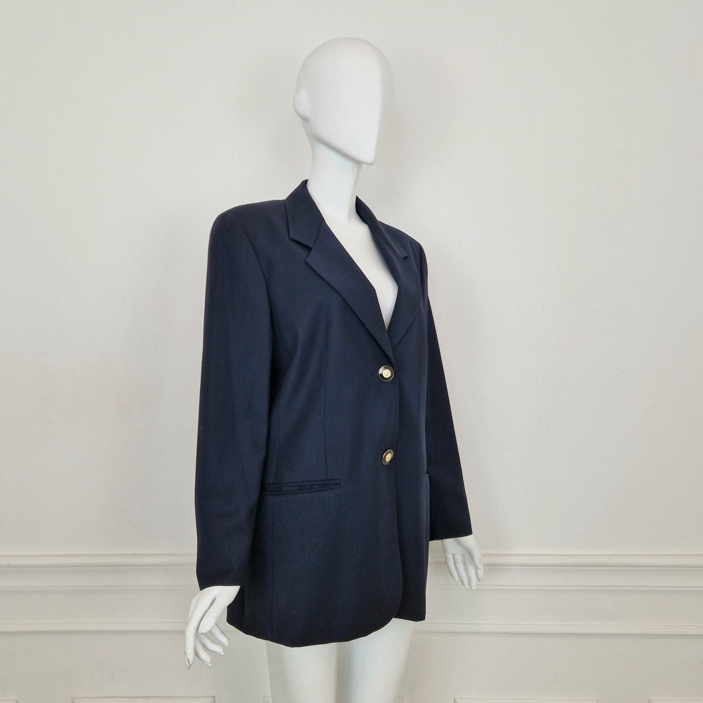 Max Mara | Blazer blu bottoni ancora