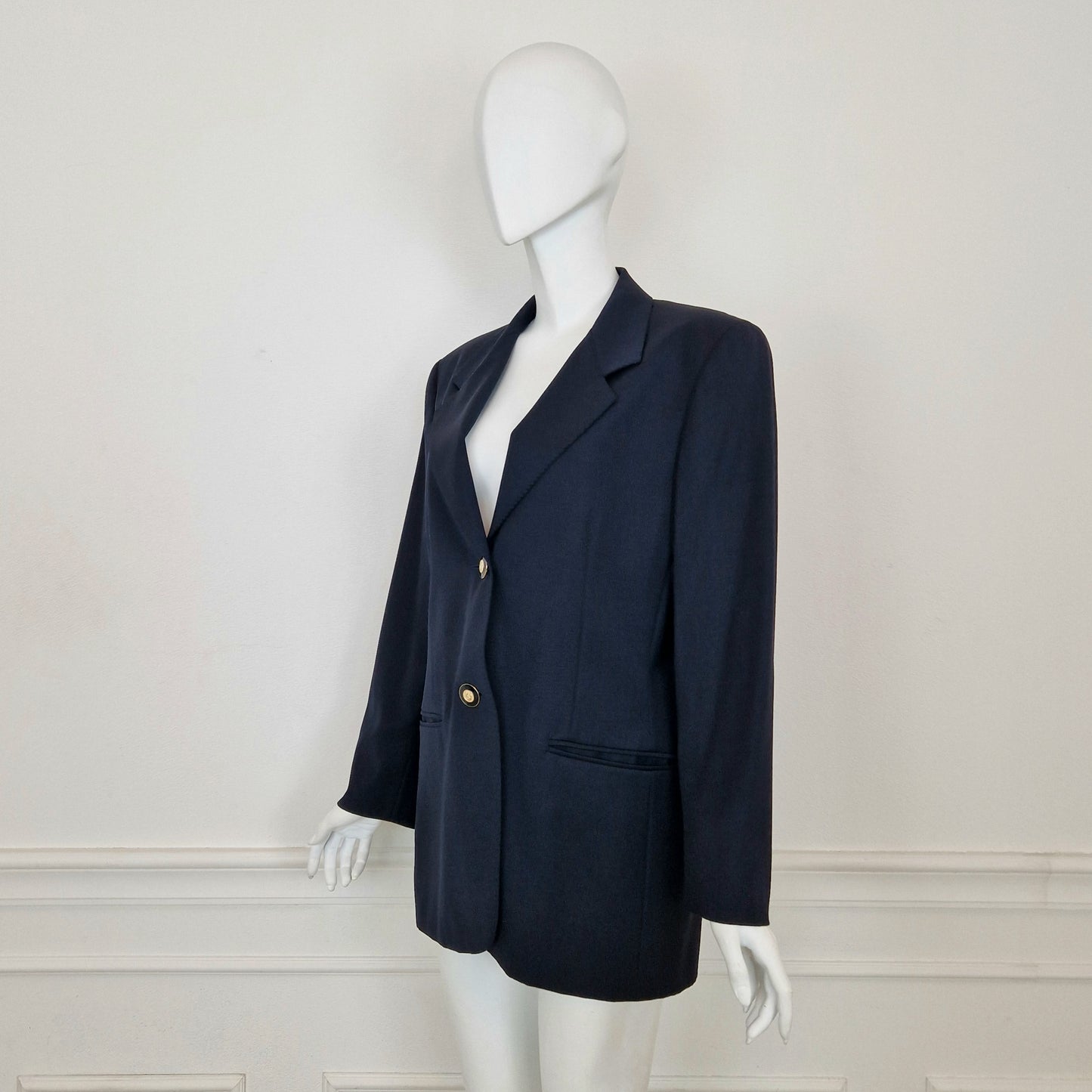 Max Mara | Blazer blu bottoni ancora