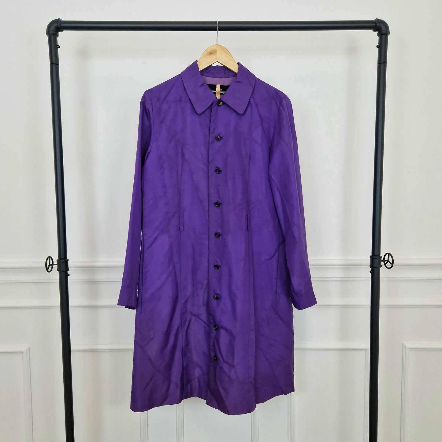 Comme des Garçons tricot | Impermeabile viola 1995