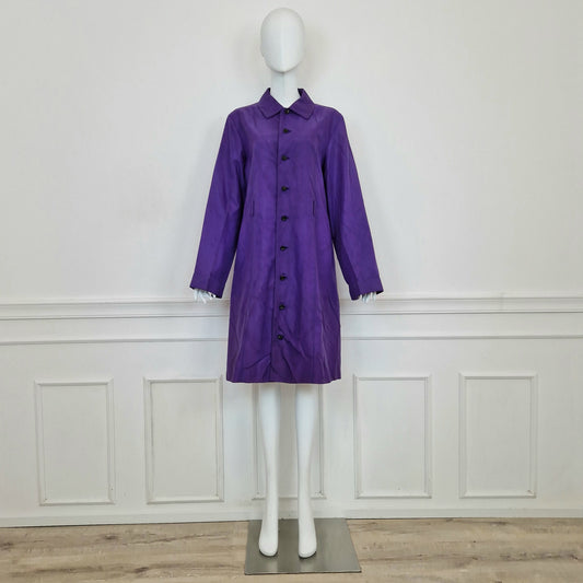 Comme des Garçons tricot | Impermeabile viola 1995