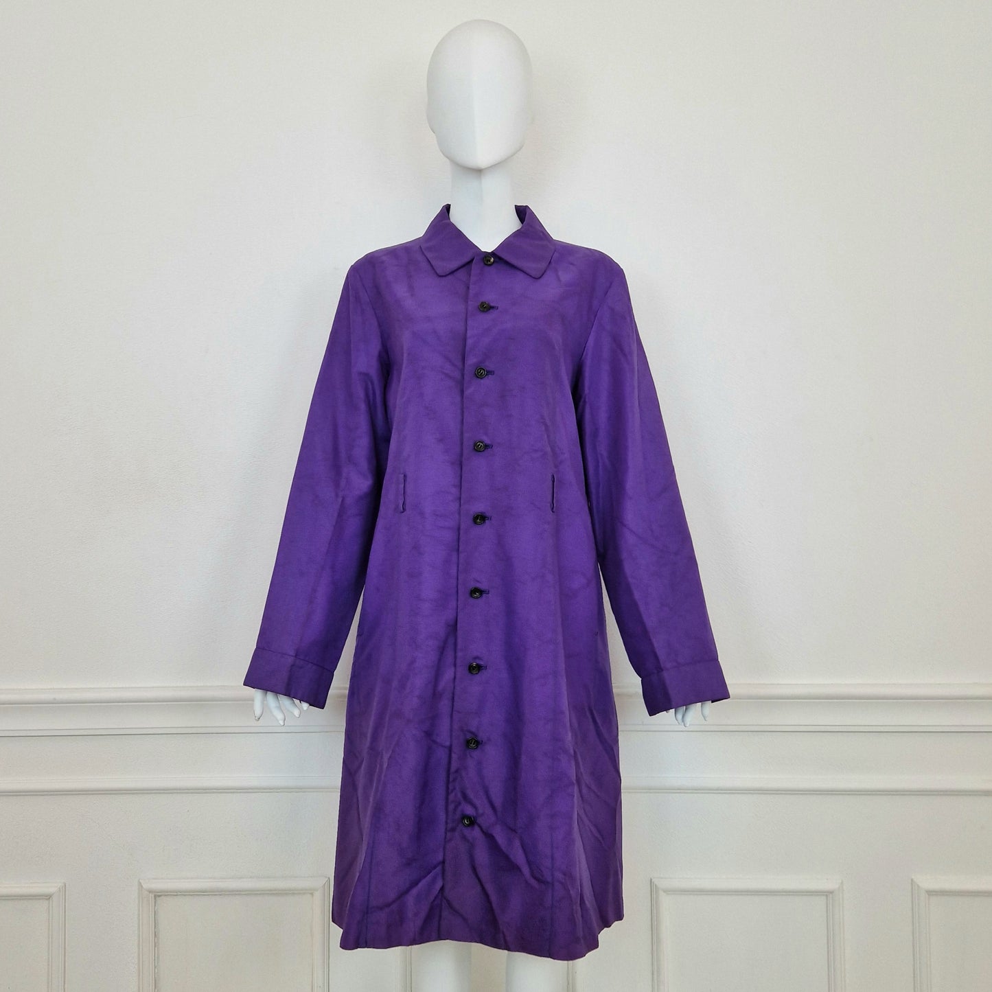 Comme des Garçons tricot | Impermeabile viola 1995