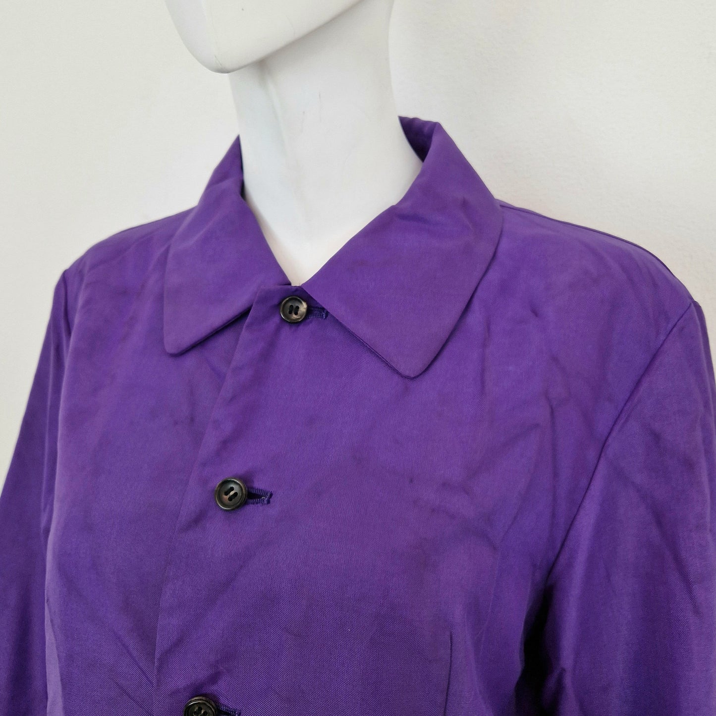 Comme des Garçons tricot | Impermeabile viola 1995