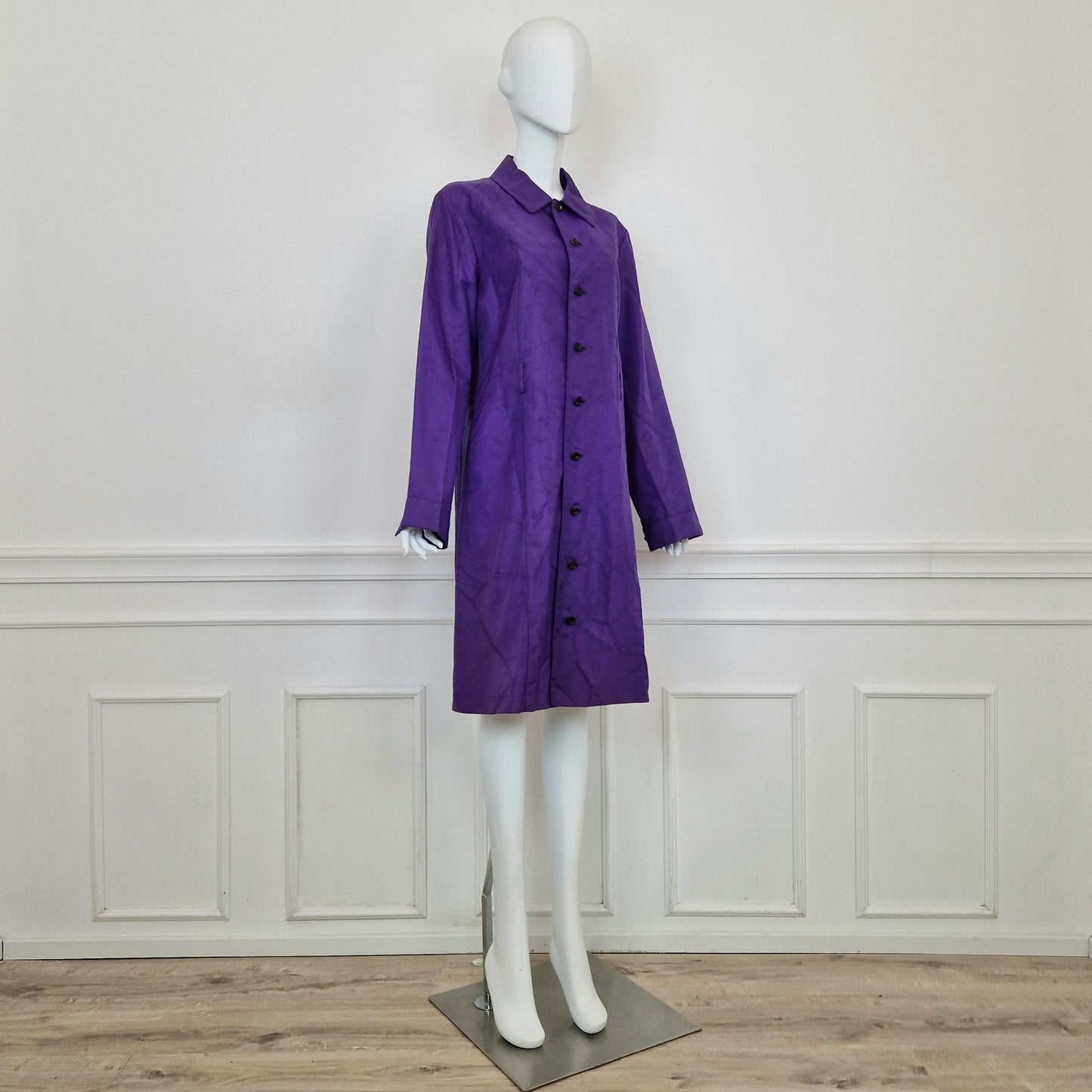 Comme des Garçons tricot | Impermeabile viola 1995