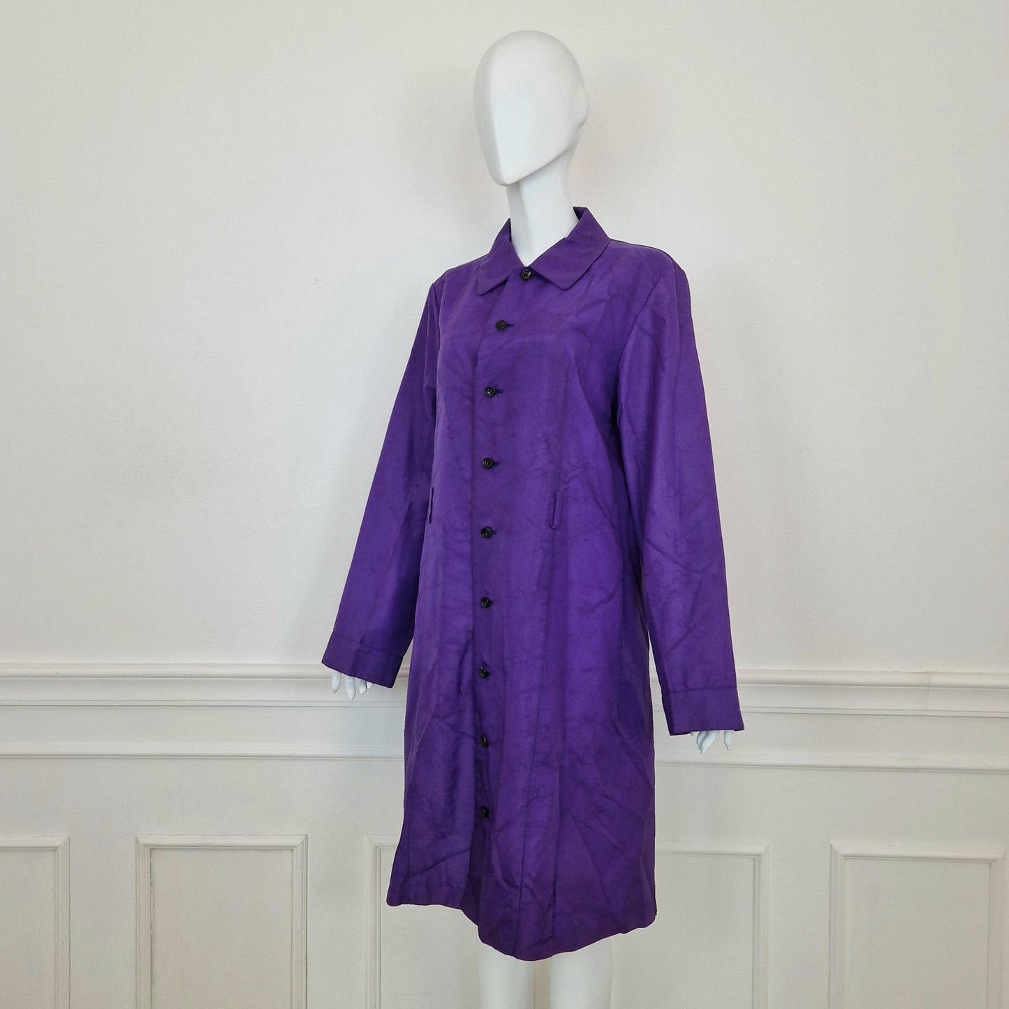 Comme des Garçons tricot | Impermeabile viola 1995