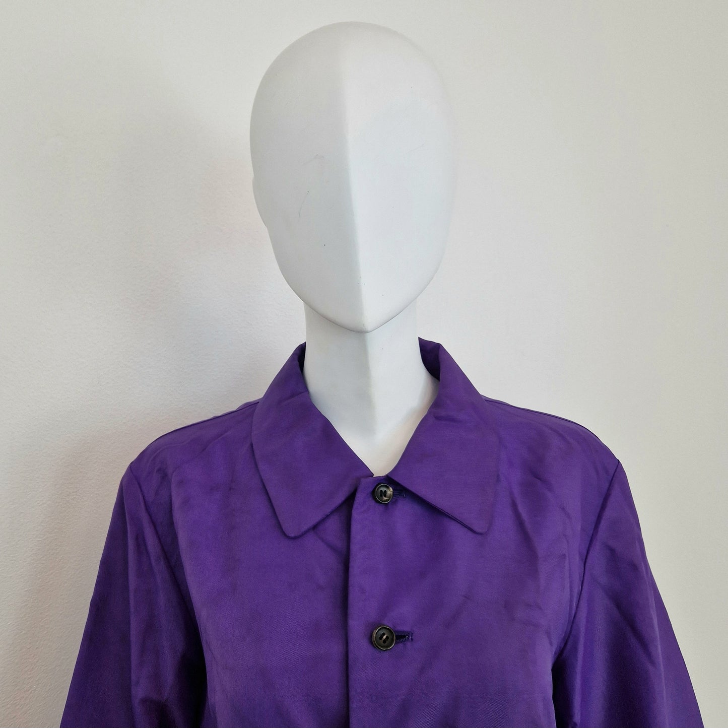 Comme des Garçons tricot | Impermeabile viola 1995