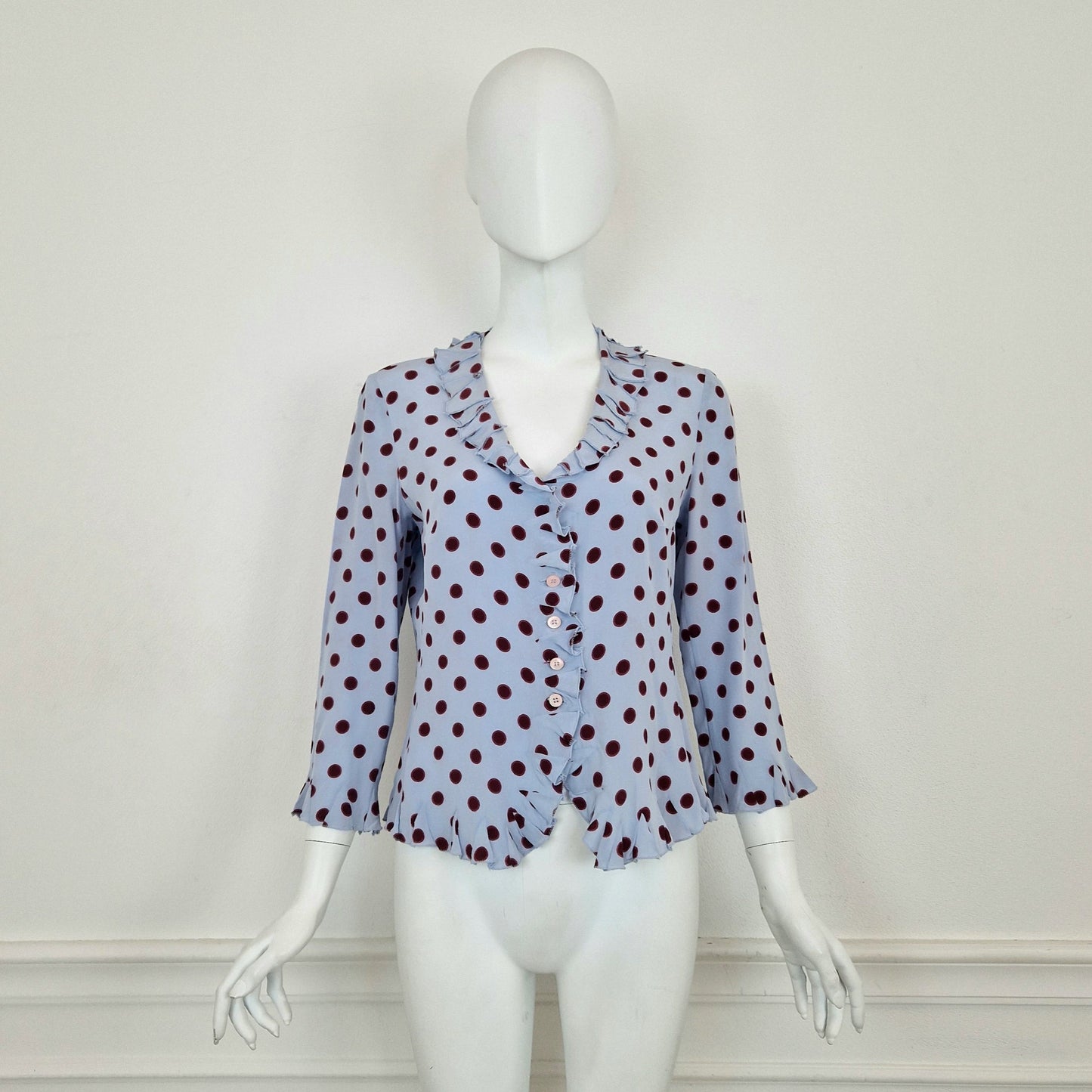 Prada | Camicia a pois pura seta