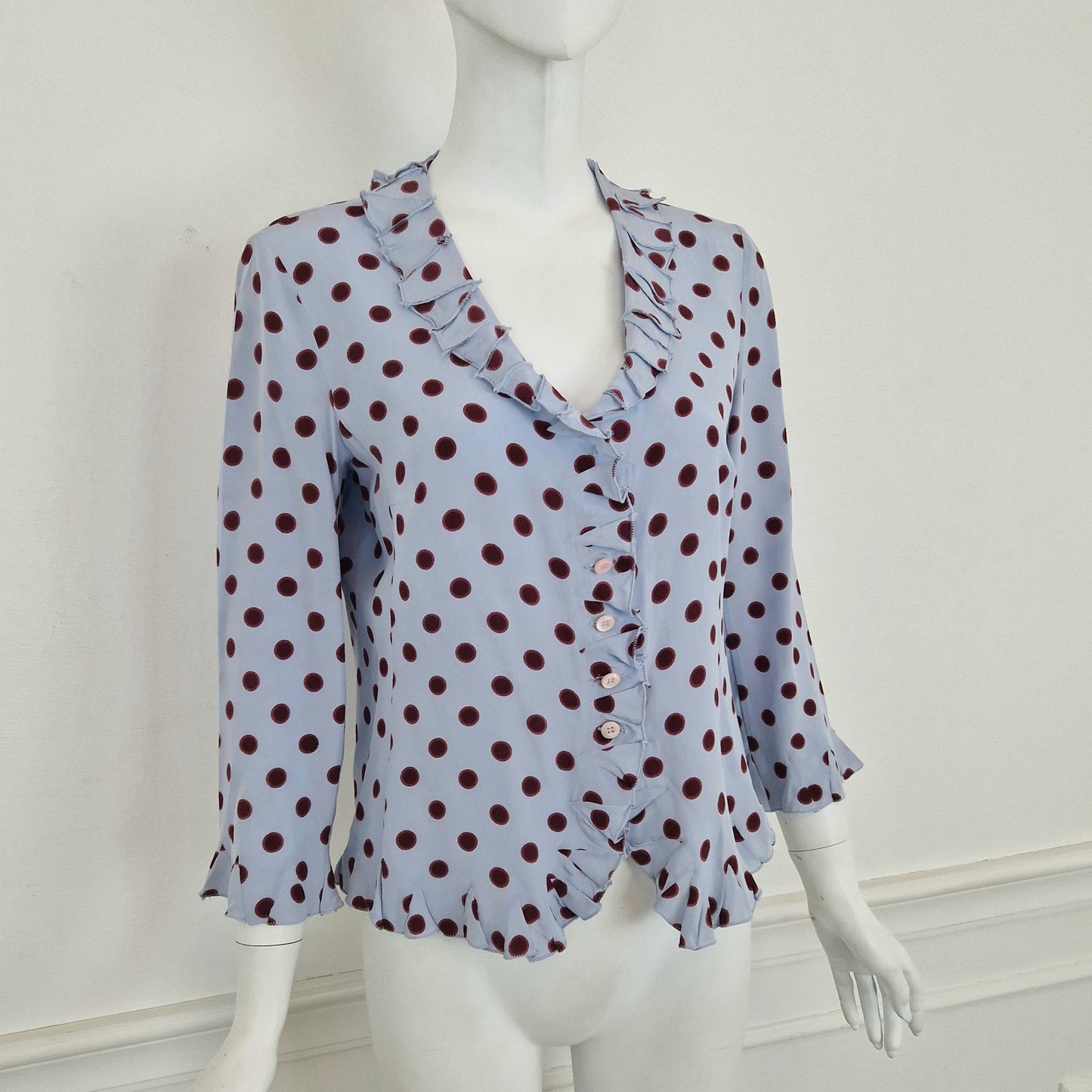 Prada | Camicia a pois pura seta