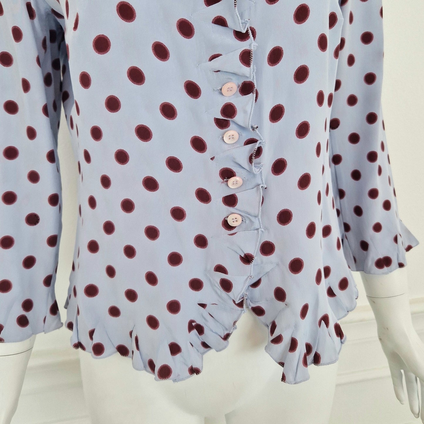 Prada | Camicia a pois pura seta