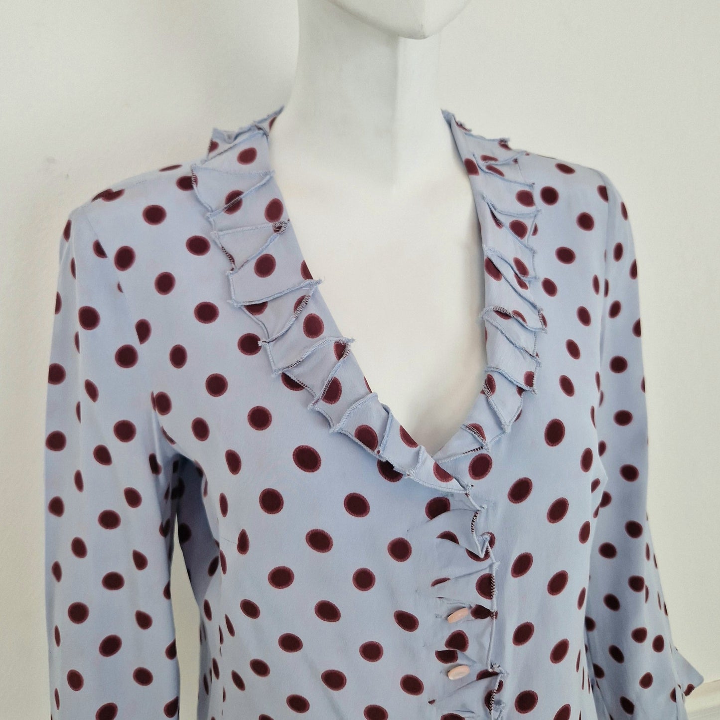 Prada | Camicia a pois pura seta