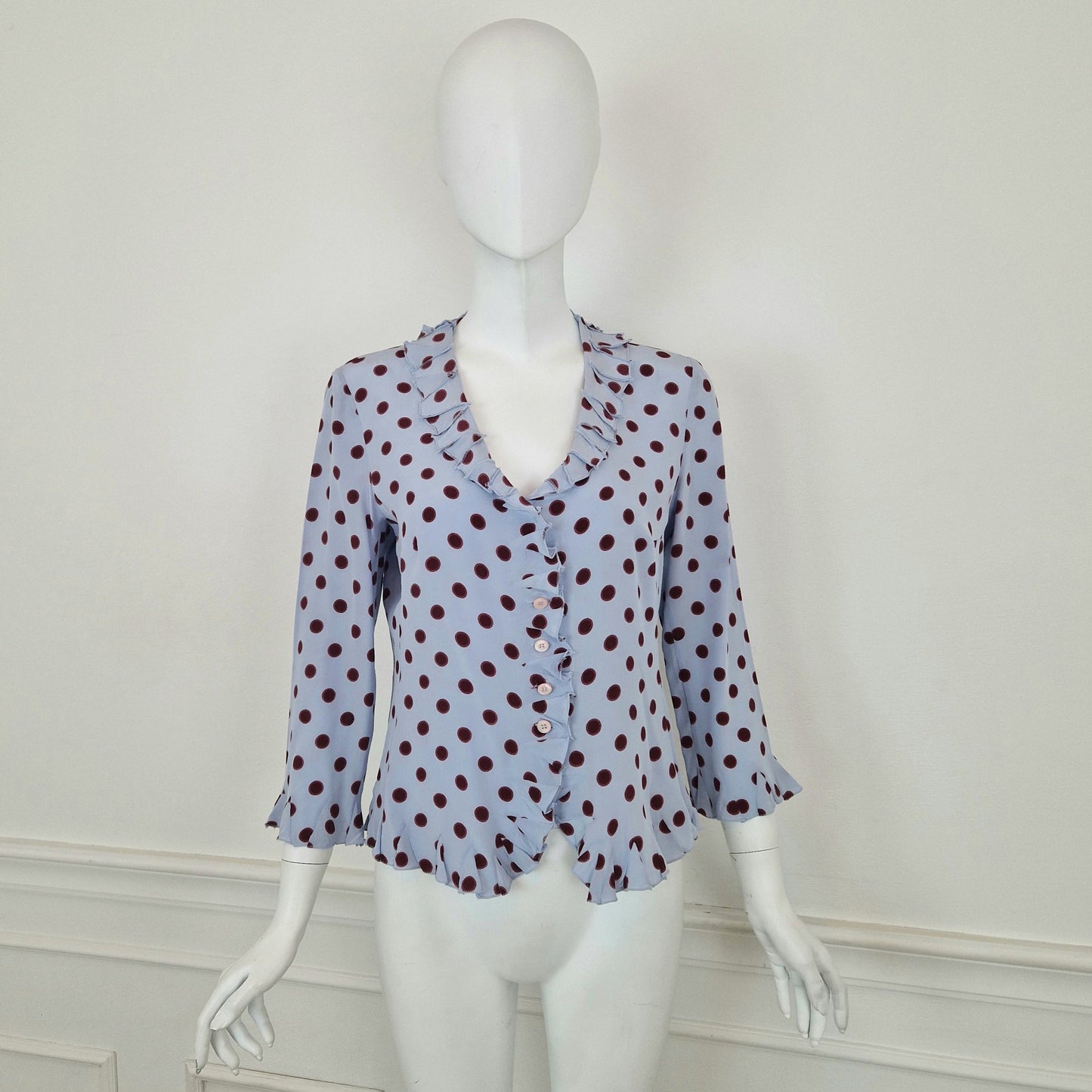 Prada | Camicia a pois pura seta