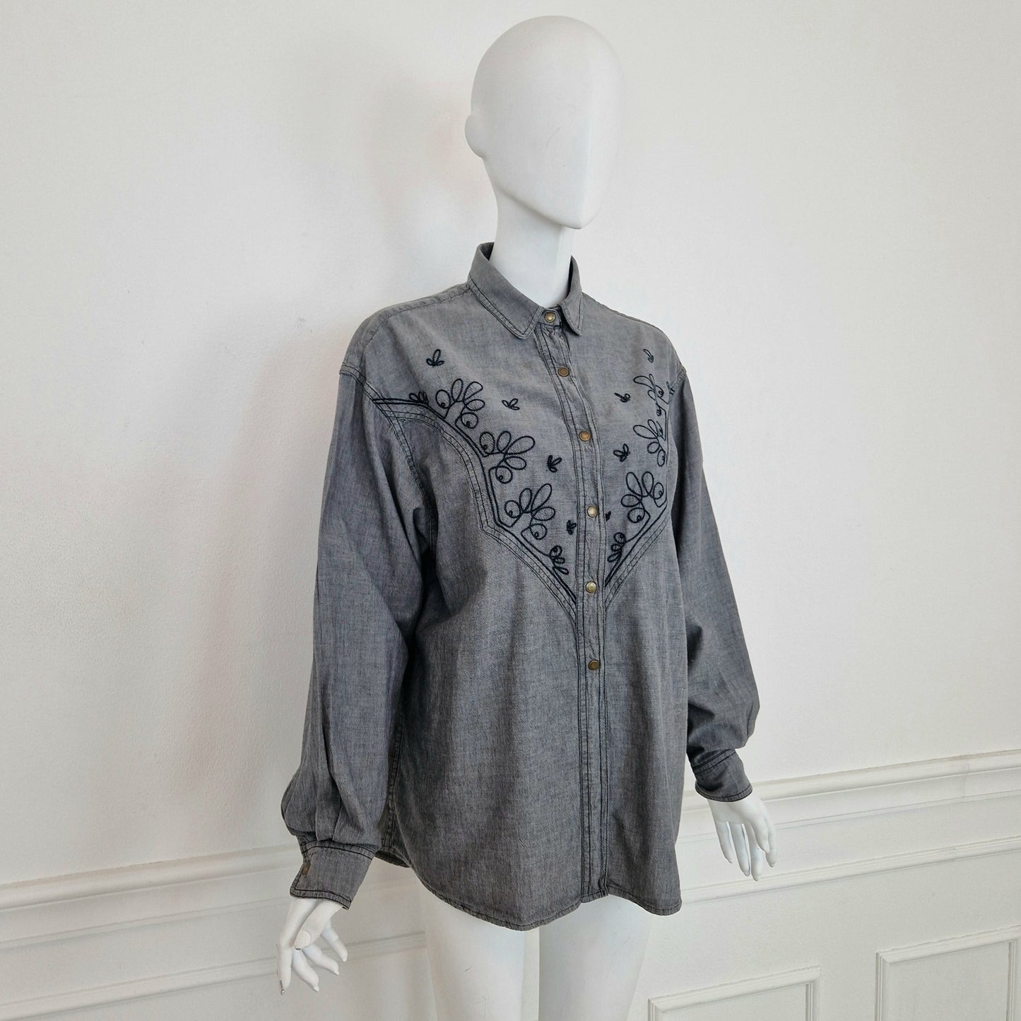 Kenzo | Camicia in denim grigio