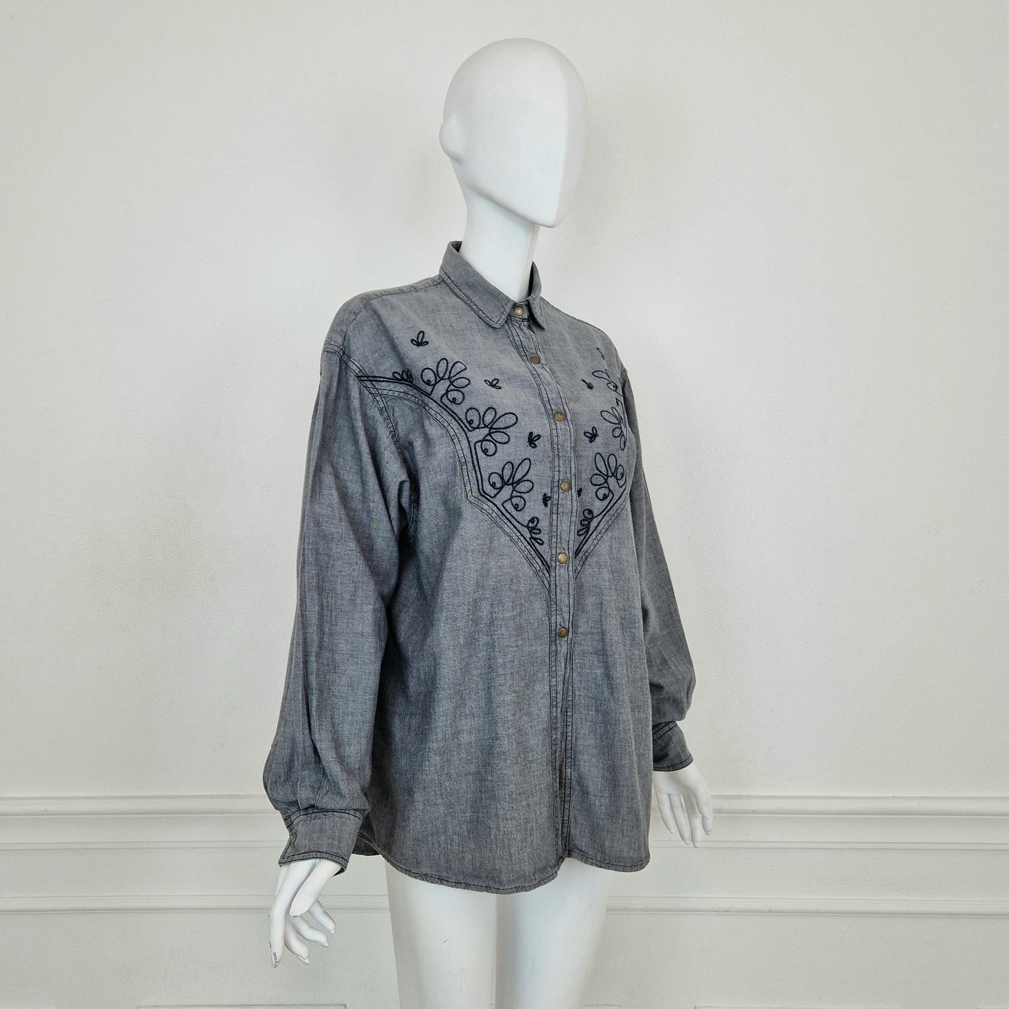 Kenzo | Camicia in denim grigio