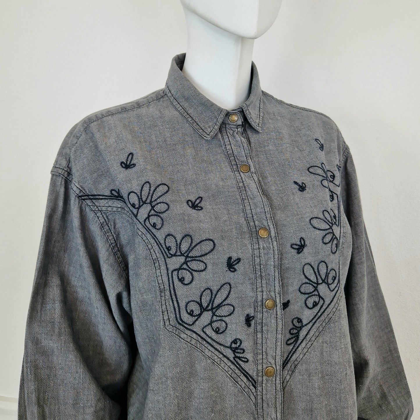 Kenzo | Camicia in denim grigio