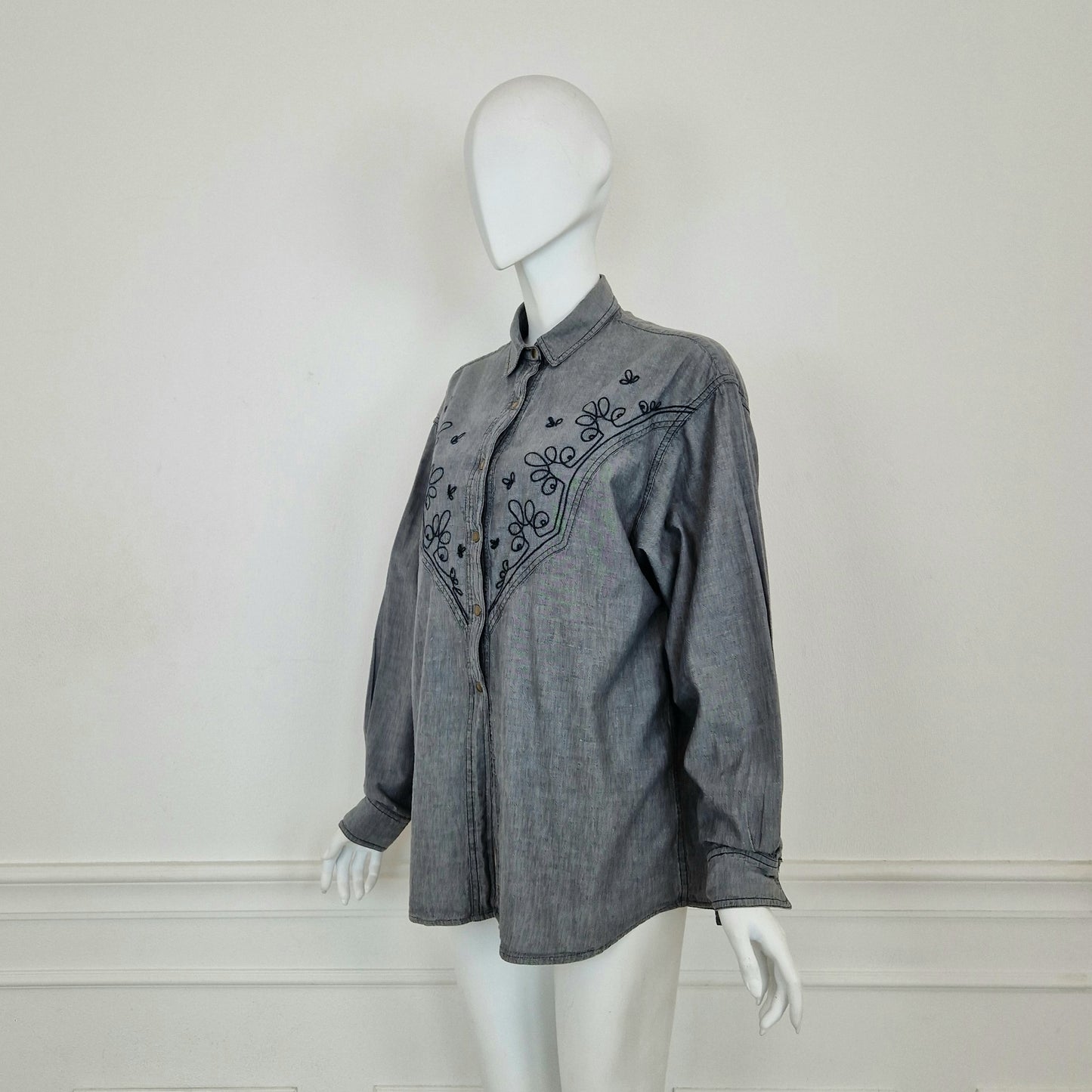 Kenzo | Camicia in denim grigio