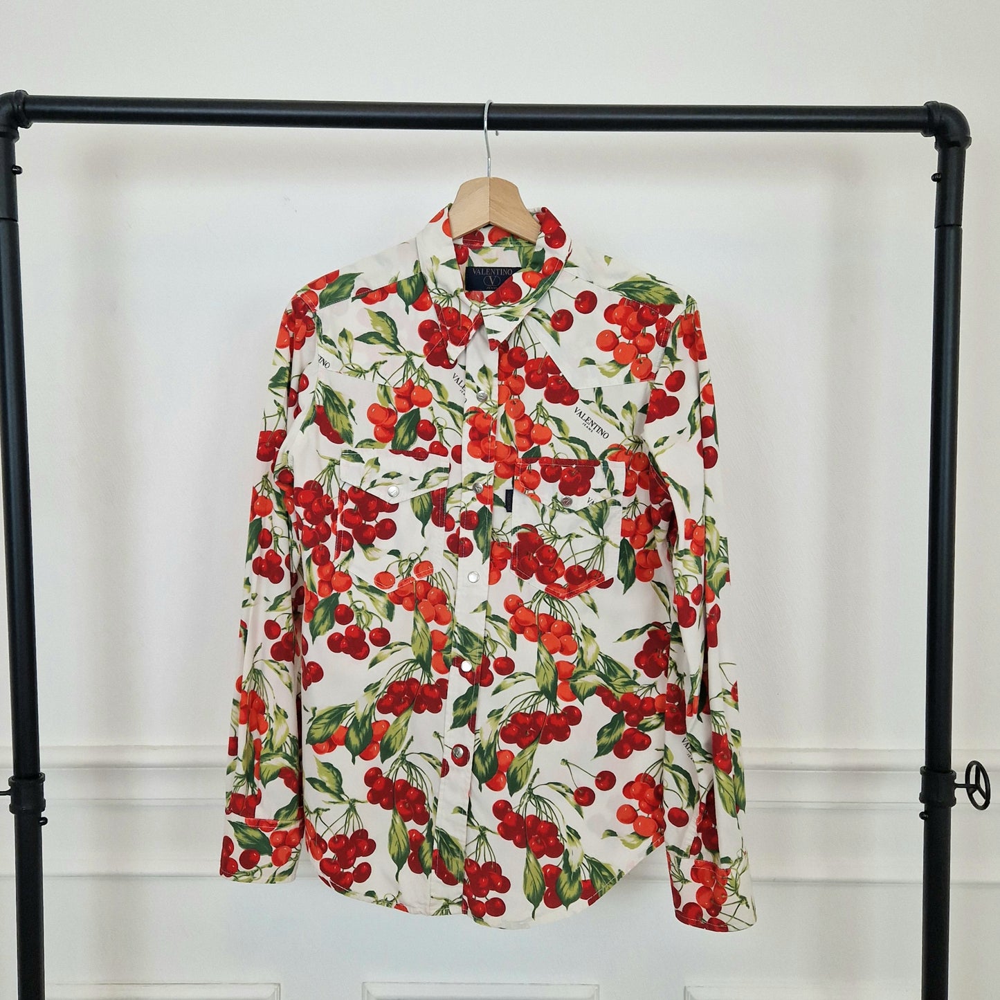 Valentino | Camicia stampa ciliegie