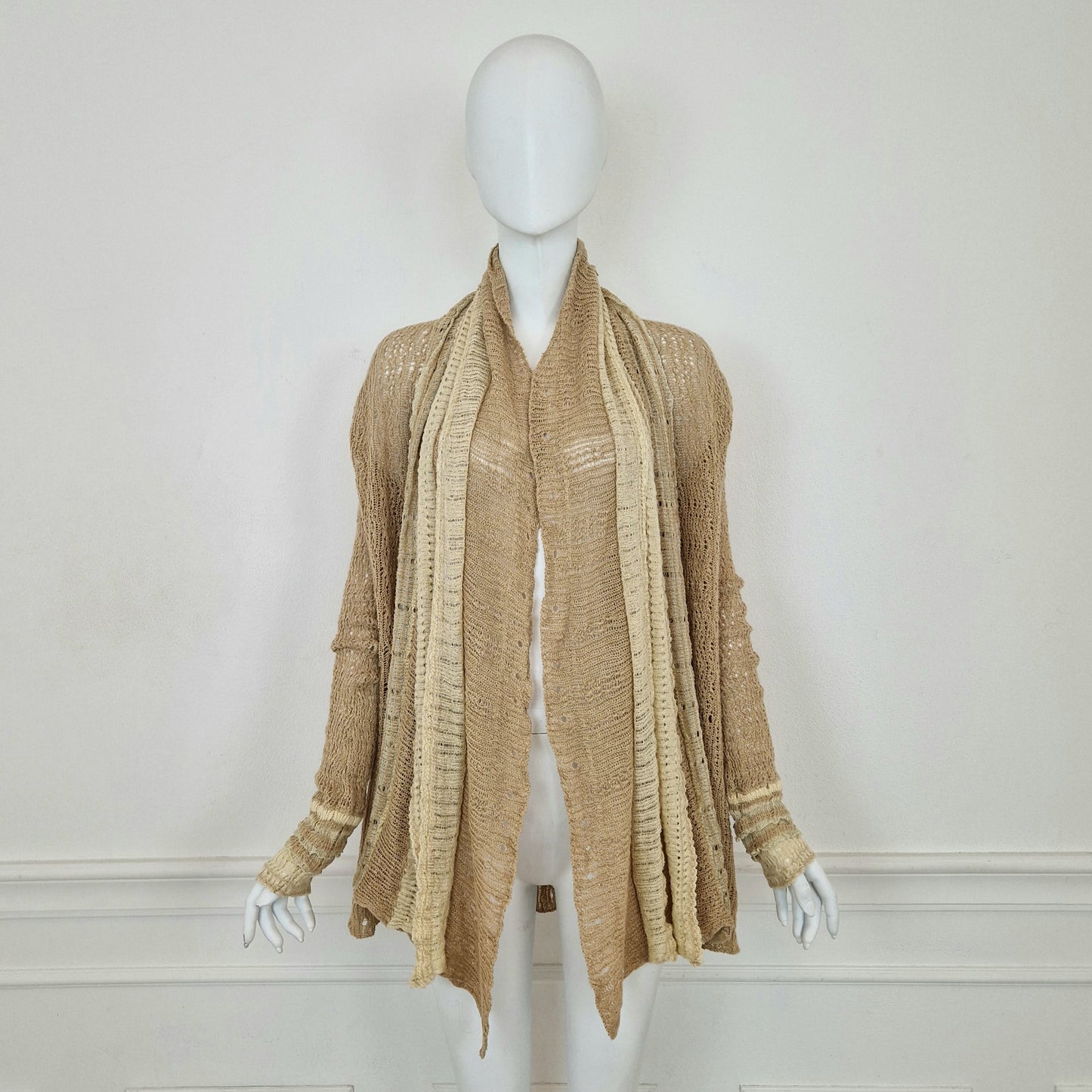 Ralph Lauren | Cardigan beige lino e seta