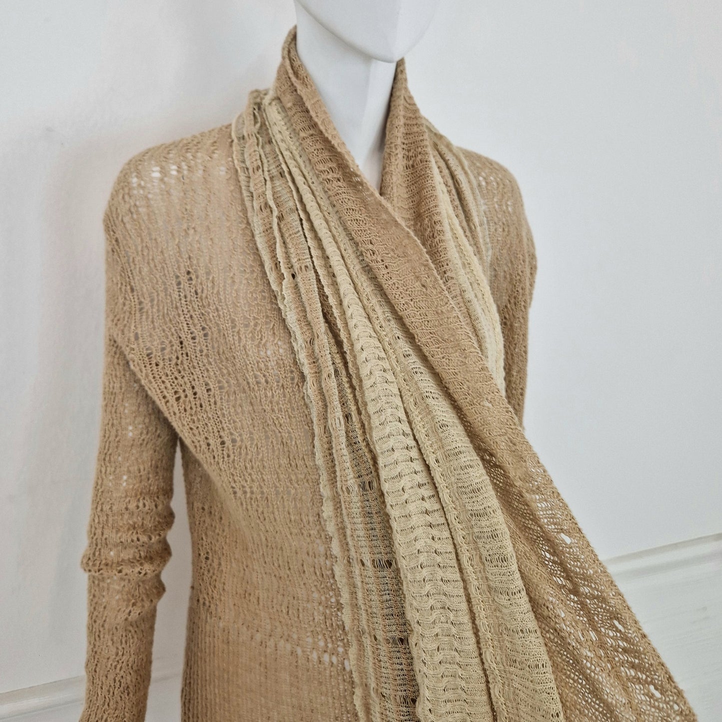 Ralph Lauren | Cardigan beige lino e seta