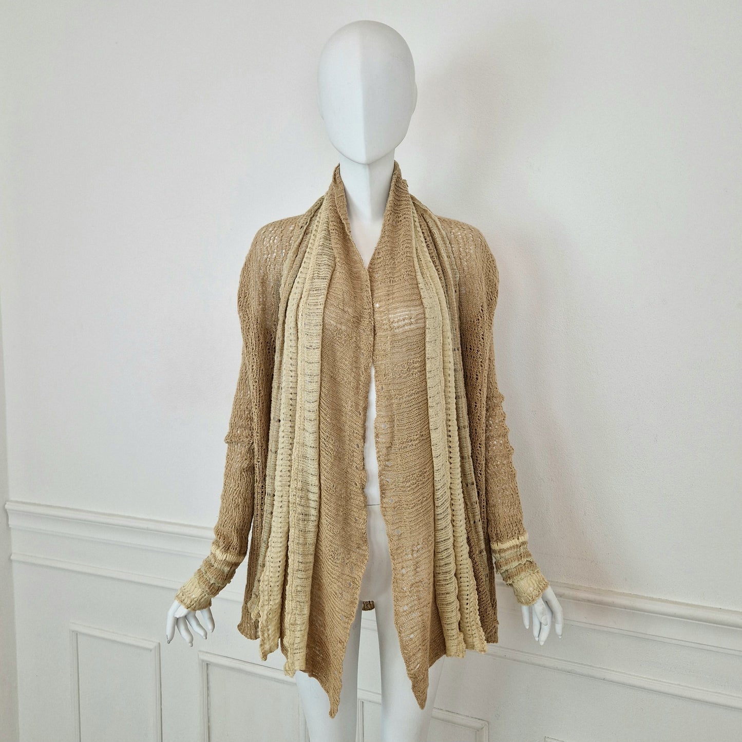 Ralph Lauren | Cardigan beige lino e seta