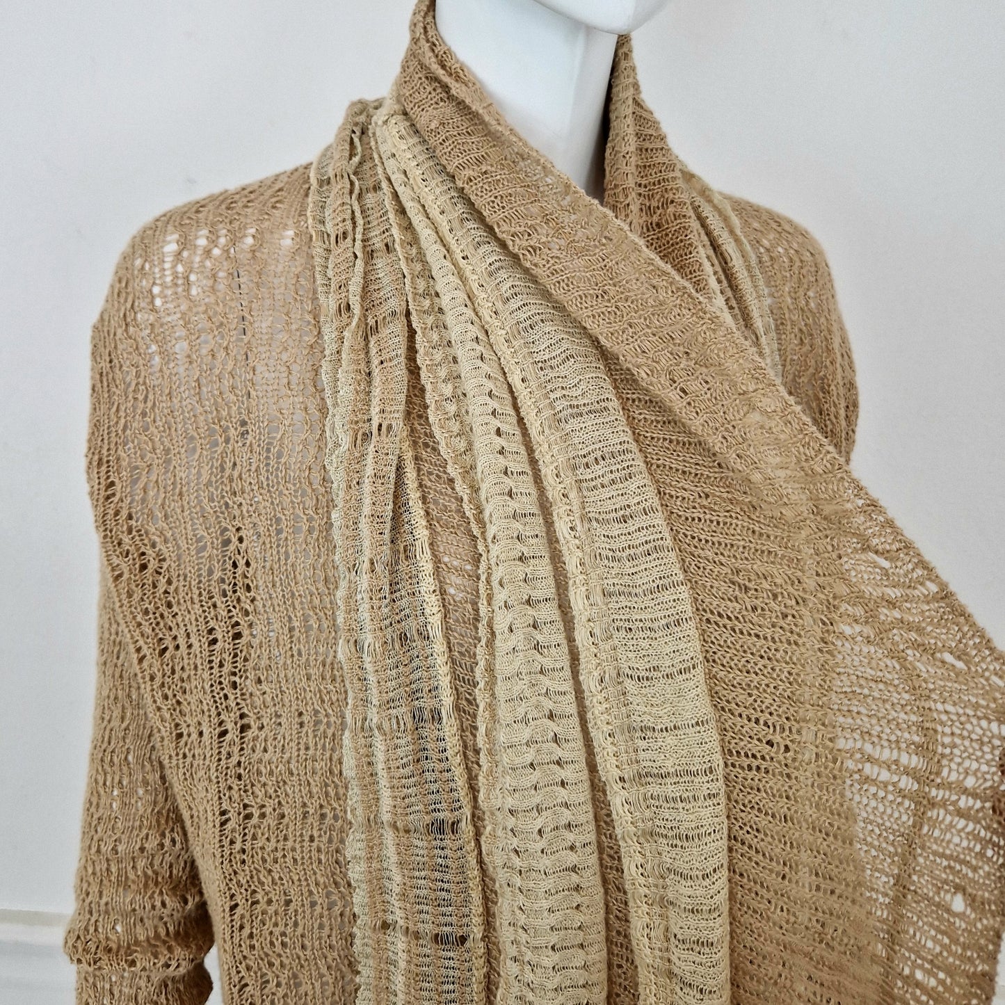 Ralph Lauren | Cardigan beige lino e seta