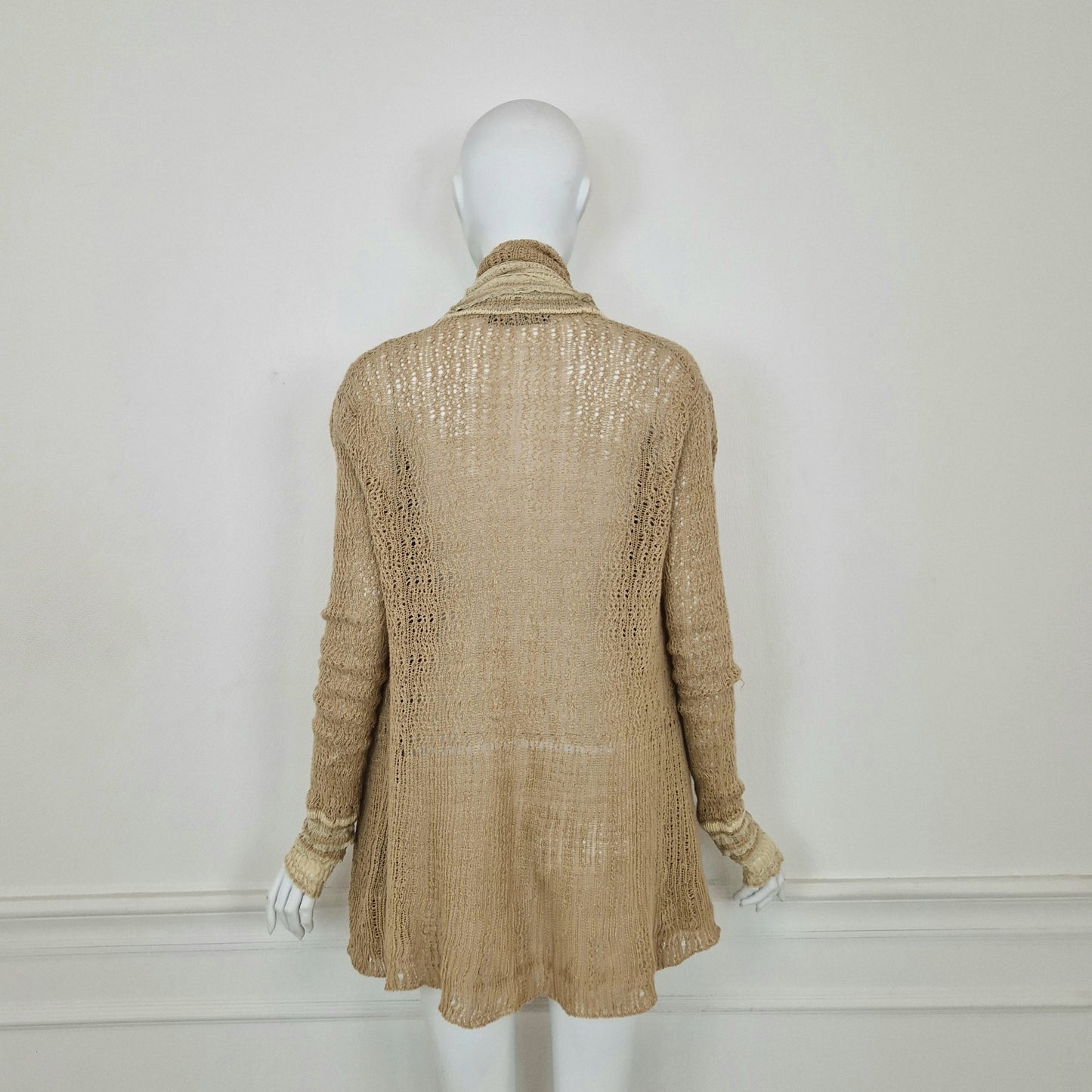 Ralph Lauren | Cardigan beige lino e seta