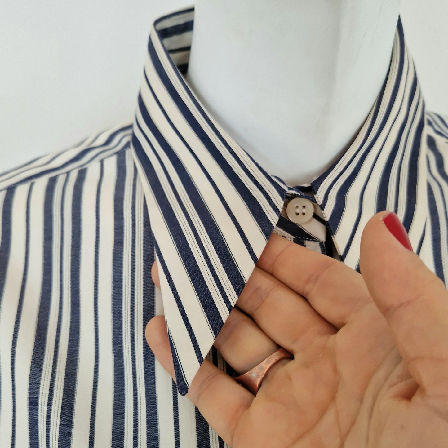 Romeo Gigli | Camicia a righe con polsini per gemelli