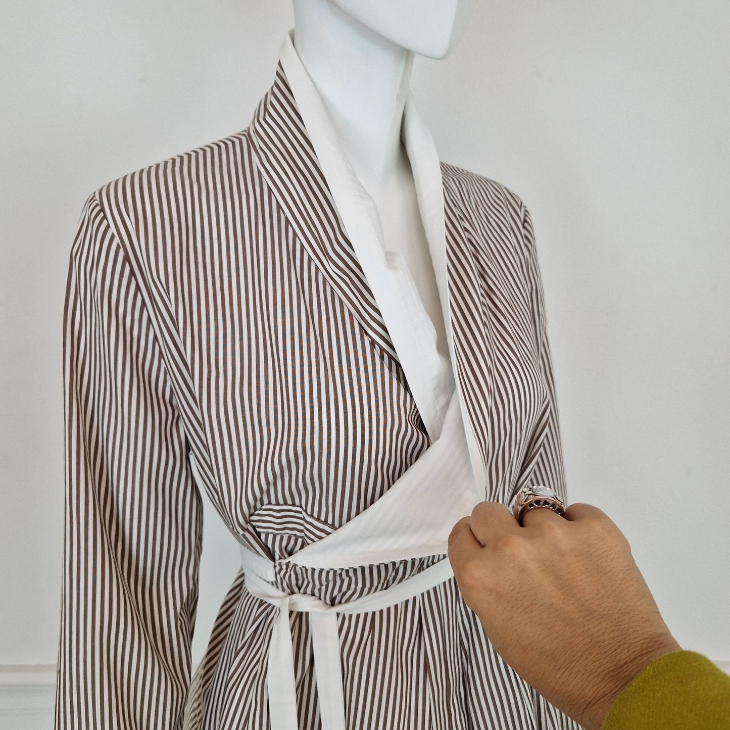 Stella Jean | Camicia a righe cache coeur