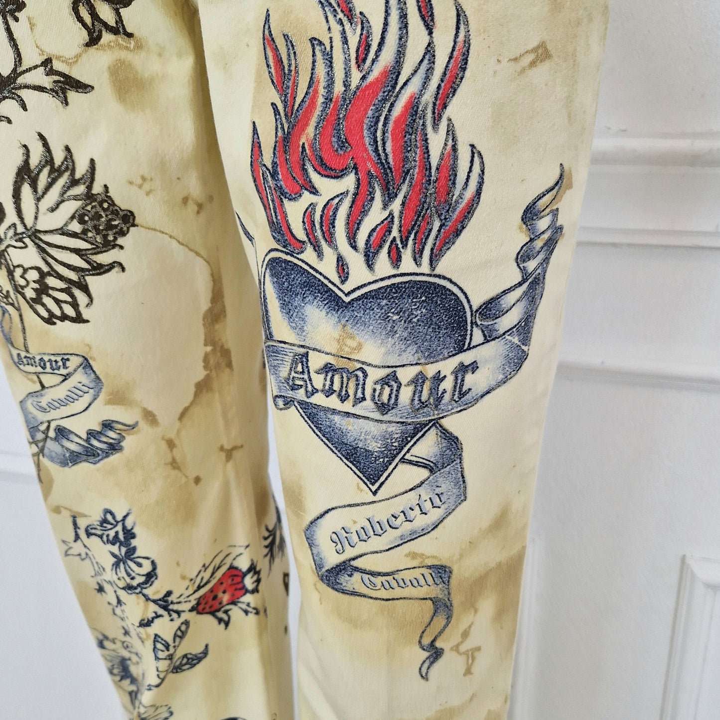 Roberto Cavalli | Jeans tattoo print 2003