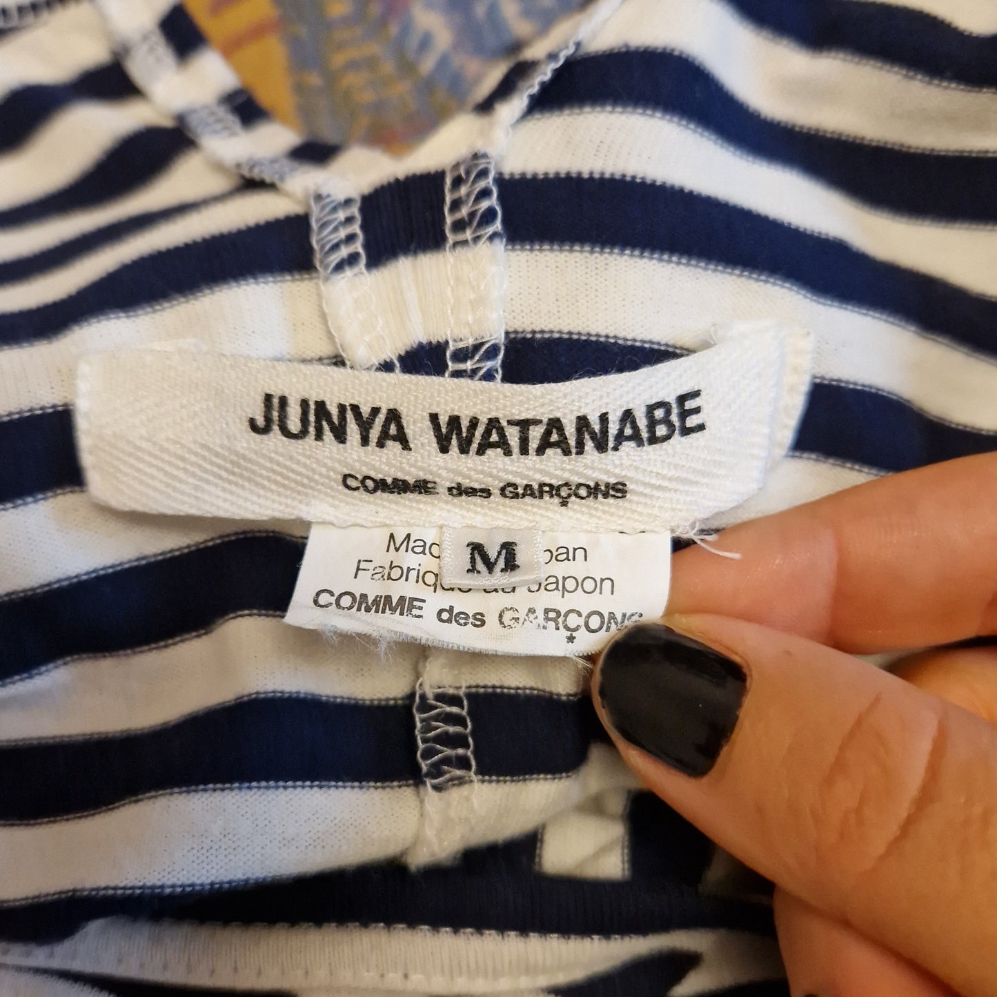 Junya Watanabe | Maglia a righe bianca e blu