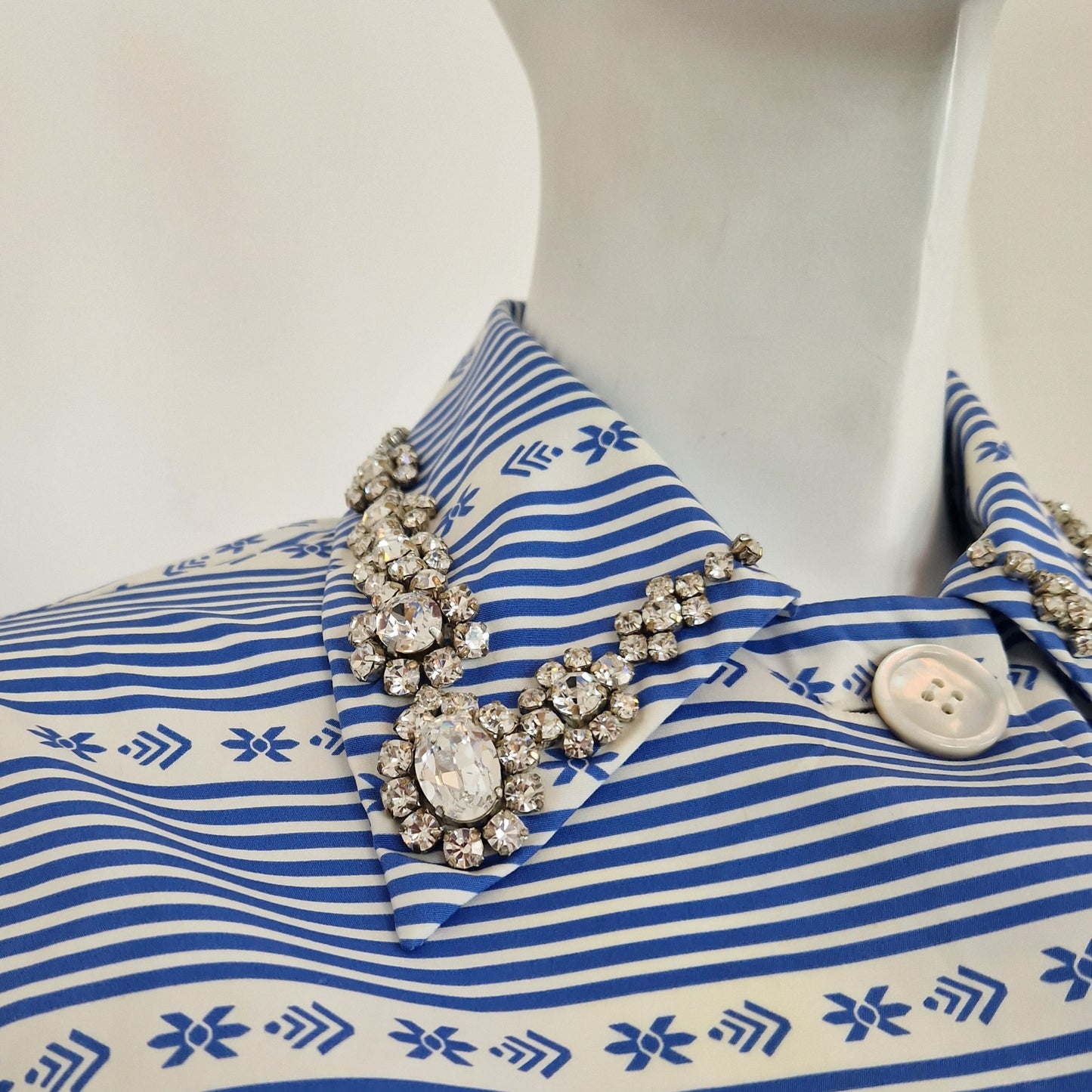 Miu Miu | Camicia fw 2015 con colletto pietre